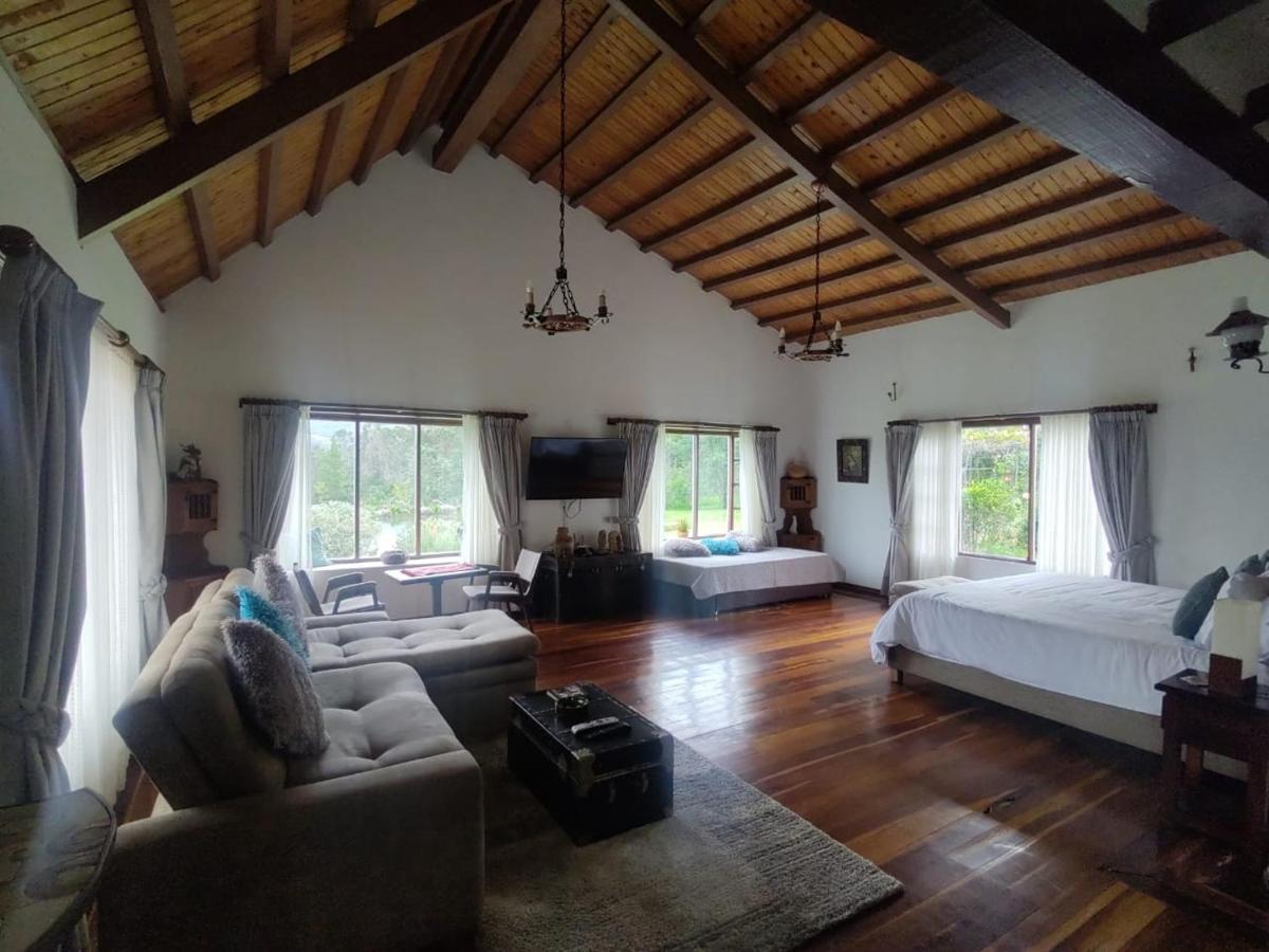 Bed and Breakfast Hacienda El Pinar Del Viento Villa de Leyva Exterior foto